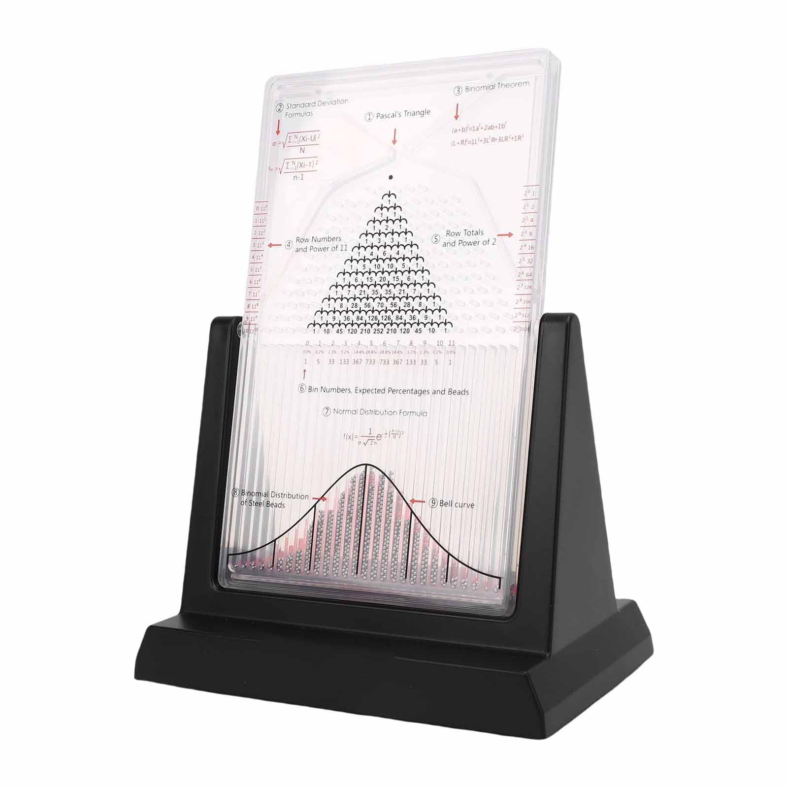 Modèle De Démonstration De Statistiques Probabilistes De Bureau, Outil Expérimental De Distribution Visuelle en Forme De Cloche avec Perles Métalliques, Ornement De Bureau À Vocation Pédagogique