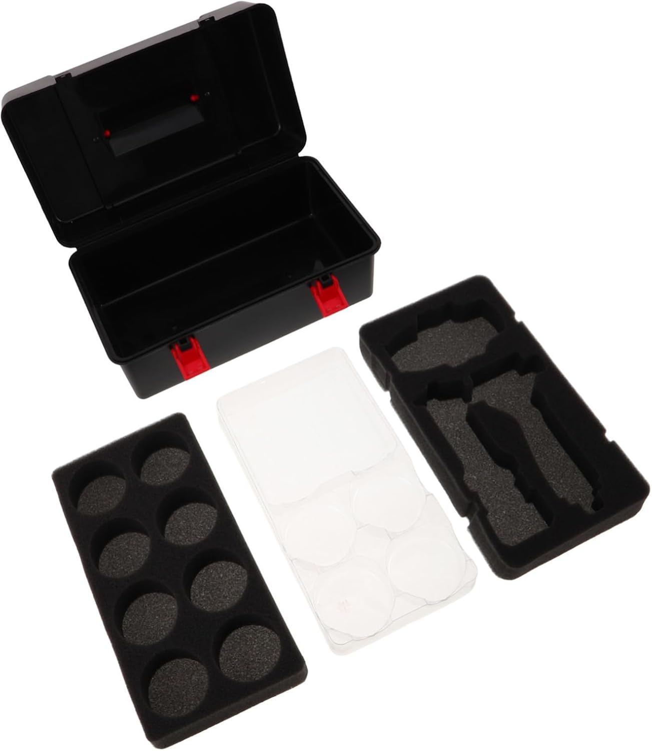 Portable Gyro Organizer with Plastic Box and Sturdy Handle Case with Dividers to Protect Battle Tops Storage Box for Toys and Collections