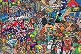 Muralo Papier Peint Collage Sport   Graffiti 210x315 Vinyle de Jeunesse Décoration Fond   478113481