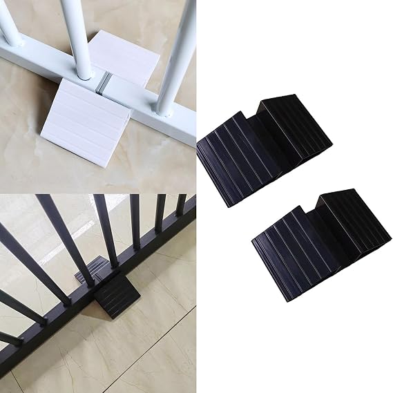 2piece Pet Gate Fence Feet Dog Gate Stable Stand Freestanding Dog Gate Fence Panel Triangular Isolation Fence Stand