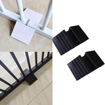 2piece Pet Gate Fence Feet Dog Gate Stable Stand Freestanding Dog Gate Fence Panel Triangular Isolation Fence Stand
