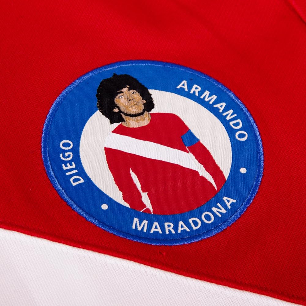 Copa - Camiseta de Fútbol - Hombre - Maradona x Argentinos 1976 - Rojo - 50% algodón - 50% poliéster