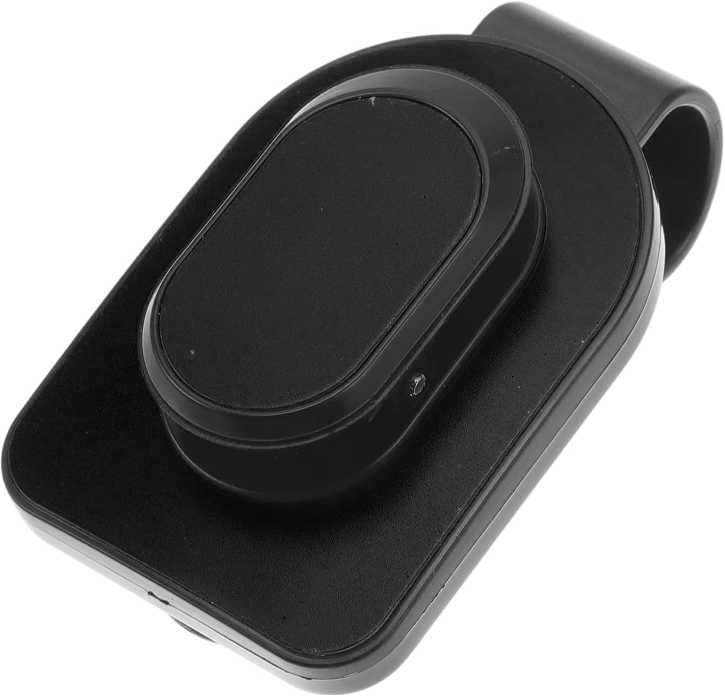 Car Sunglasses Clip Universal Sun Visor Eyeglasses Holder Clip ABS,Aluminium Alloy,Sponge Black 8x5cm 1 Pcs