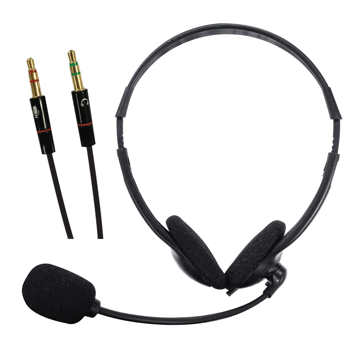 Amazon.com: Maxell Headset with Adjustable Boom Mic and PC Adapter