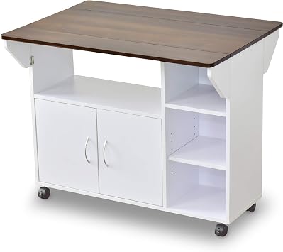 DORIS Doris Kitchen Wagon Counter Table Kitchen Counter Kitchen Rack Storage Extendable Table with Casters Perfect for Dining Same Height as Common Dining Tables 72.5cm 3764cm 90cm Assembly Required