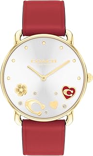 COACH Elliot Women's 2H Quartz Watch - Calfskin Leather Strap - Sparkling Crystal Accents - Premium Fashion, Everyday Wear - Gift for Her - 36mm