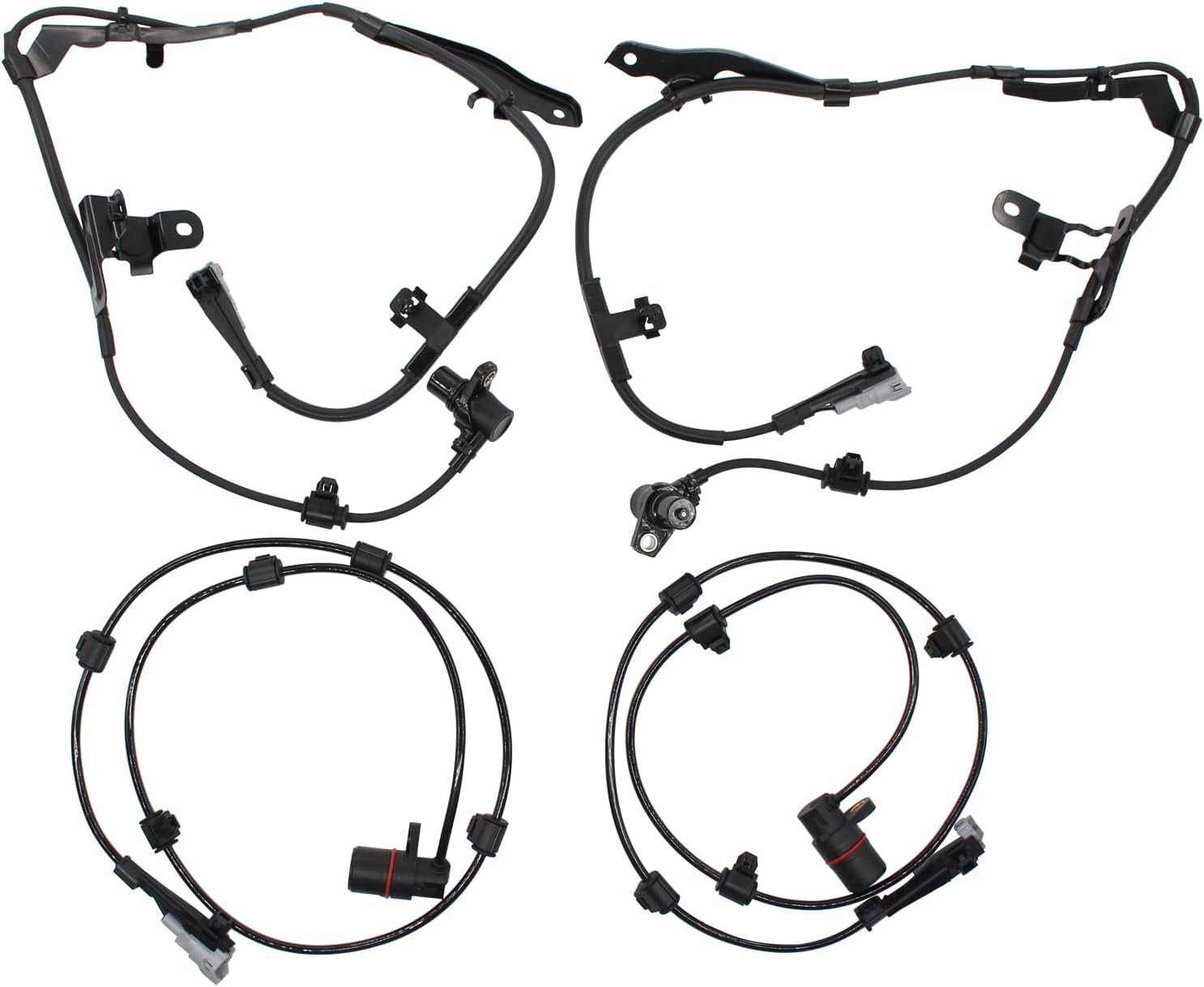 MOTOKU Front Rear ABS Wheel Speed Sensor Set for Toyota Sequoia 4.7L 2001-2007 Left Driver and Right Passenger Side