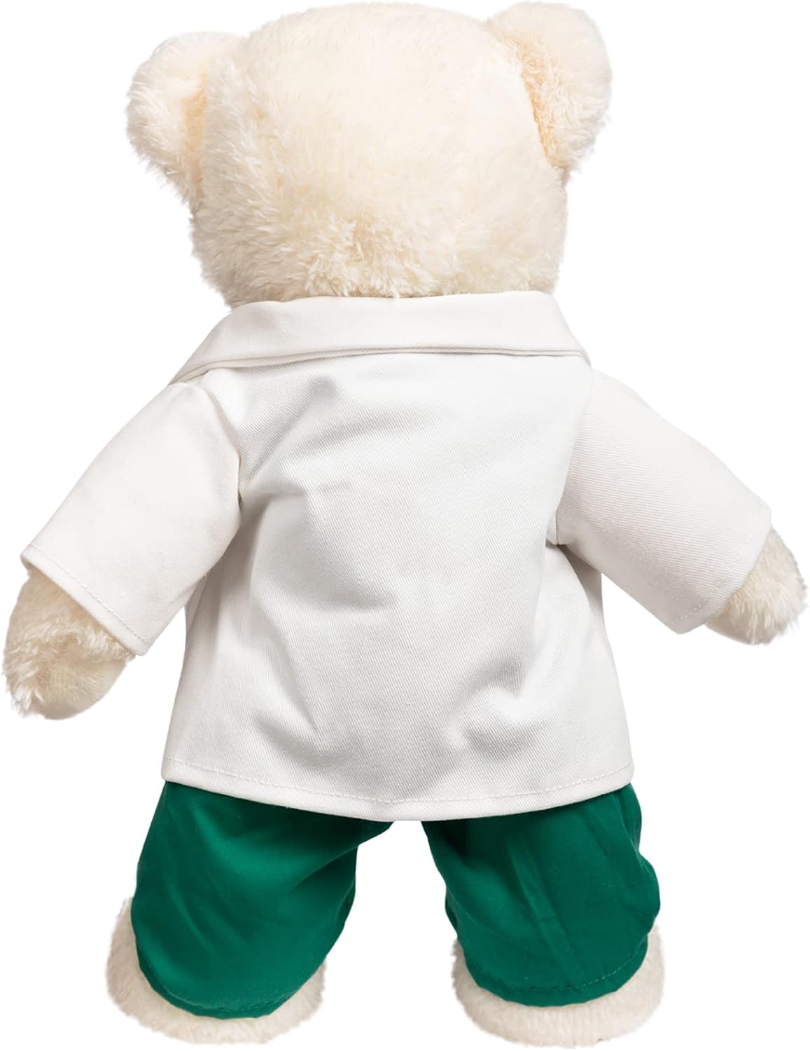 HollyHOME Doctor Bear Stuffed Animal Plush Teddy Bear in Scrubs and White Coat Gifts for Doctors Students and Kids 16 inches,Cream