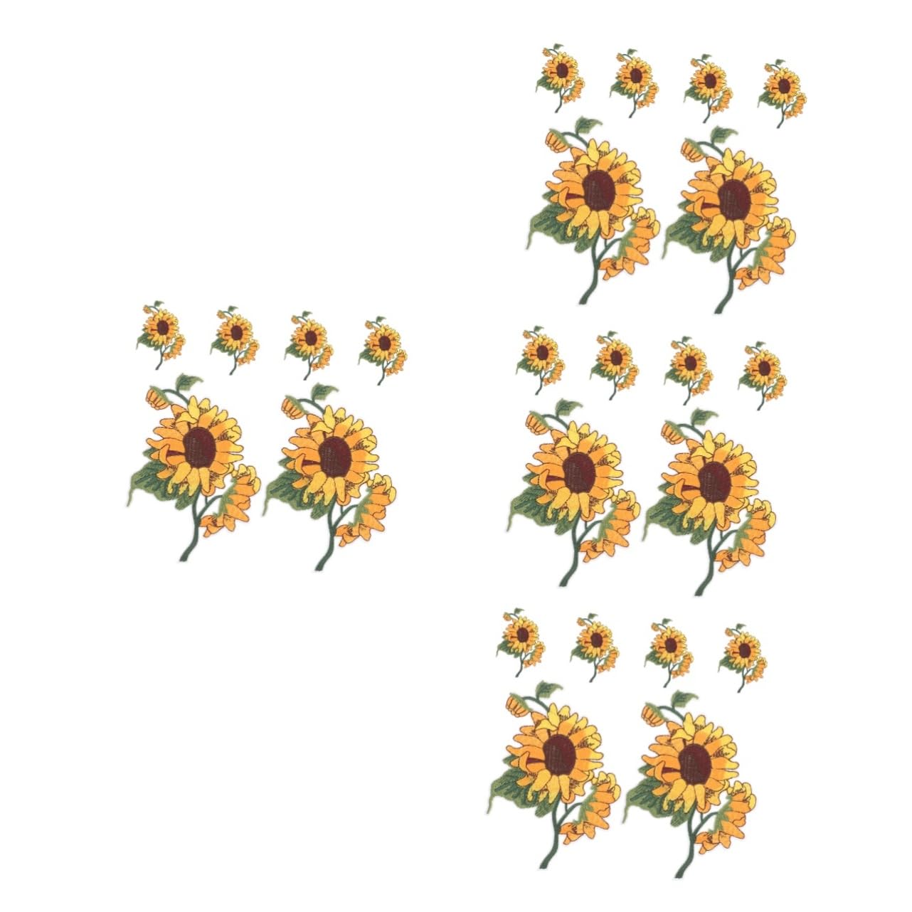 HOMSFOU 4 Set Toppe Termoadesive Forma Per Abbigliamento Patches Ricamate Per Riparare E Vestiti E Jeans Adatte Per Decorazioni E Riparazioni Abbigliamento 6 Pezzi*4