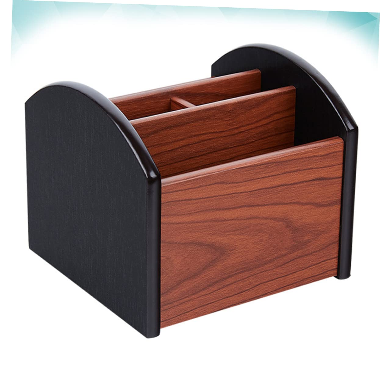 SHINEOFI Organizer da Scrivania Porta Penne in Legno Multifunzionale Design a Scomparti e Contenitore per Ufficio, per Uso Desktop in Ufficio