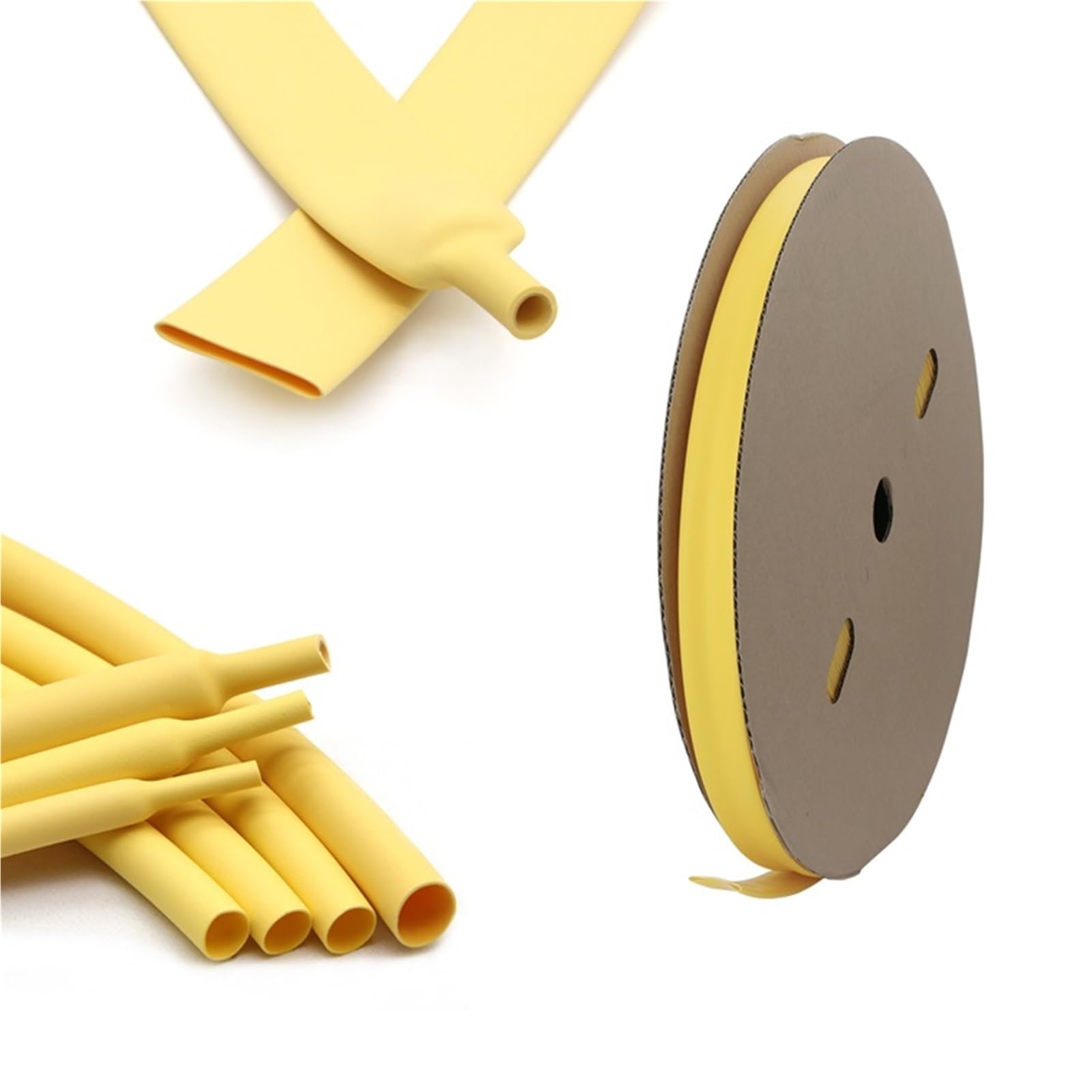 Gaine thermorétractable jaune à double paroi, rapport 3:1, diamètre 1,6-39 mm, avec revêtement adhésif, gaine de câble en polyoléfine de 1 à 20 m(19.1mm,3 meters)