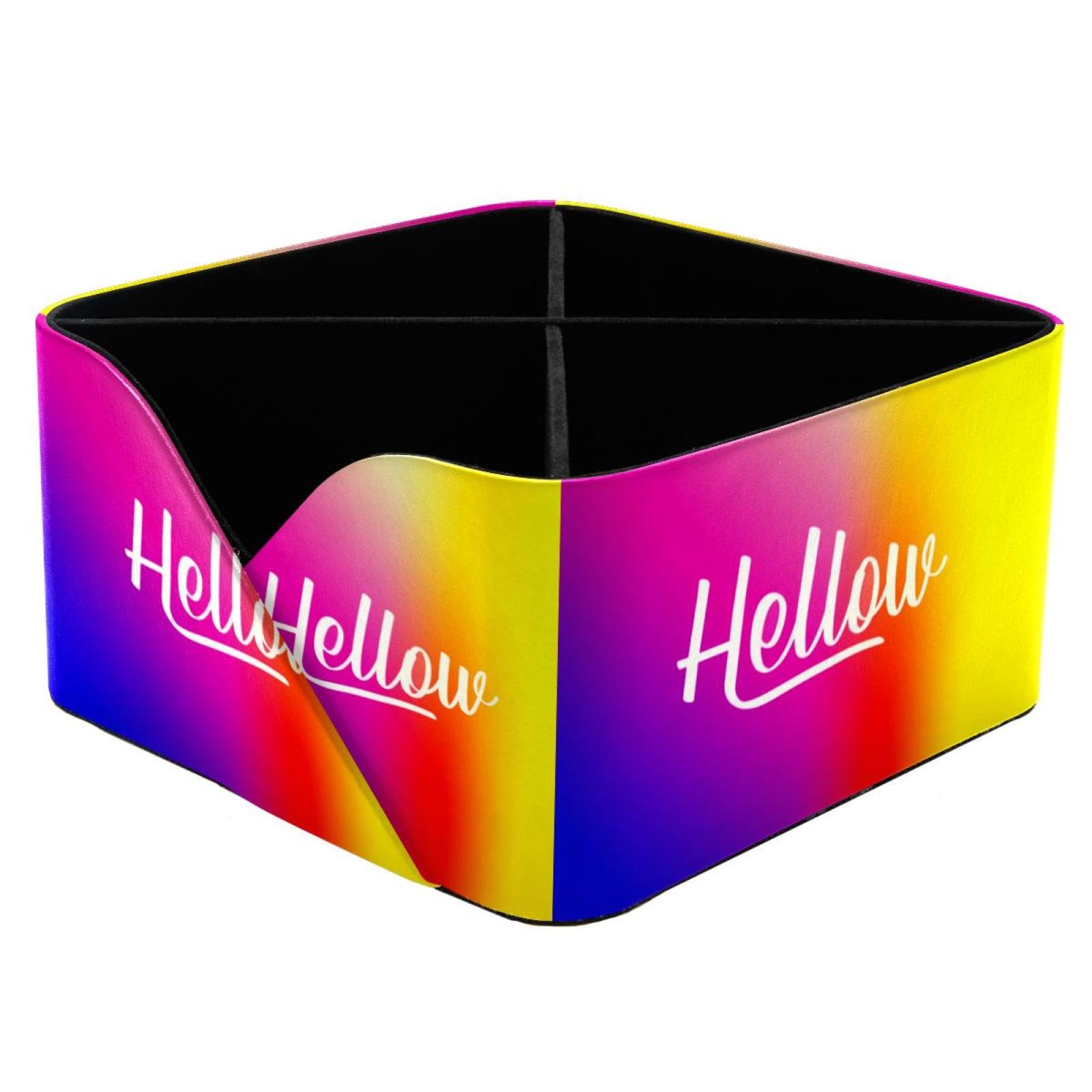 Organiseur de bureau Hellow avec 4 compartiments et porte-crayons noir