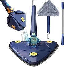 RIDHIMAS Multifunctional Triangle Mop & Bucket Sets 360° Rotation | Push-Pull Squeeze, Adjustable Handle – Wet & Dry Mop for Home Cleaning