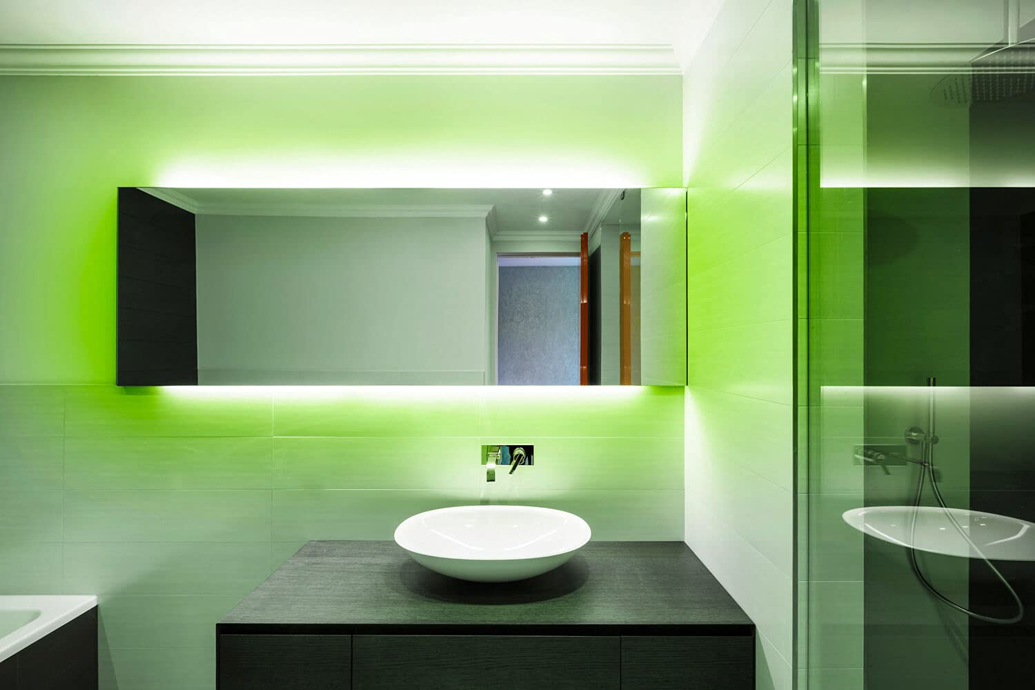 LED Universum Juego de tiras LED COB verde con mando a distancia, controlador y fuente de alimentación, filamento prémium, 24 V, IP65, monocolor (1 metro)