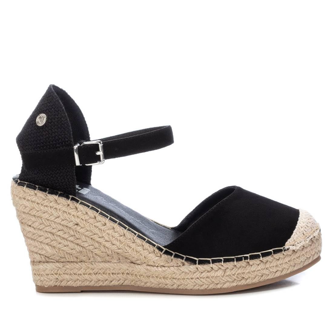 XTI Women's 14238205 Espadrille Wedge Sandal, Black 98, 6 UK