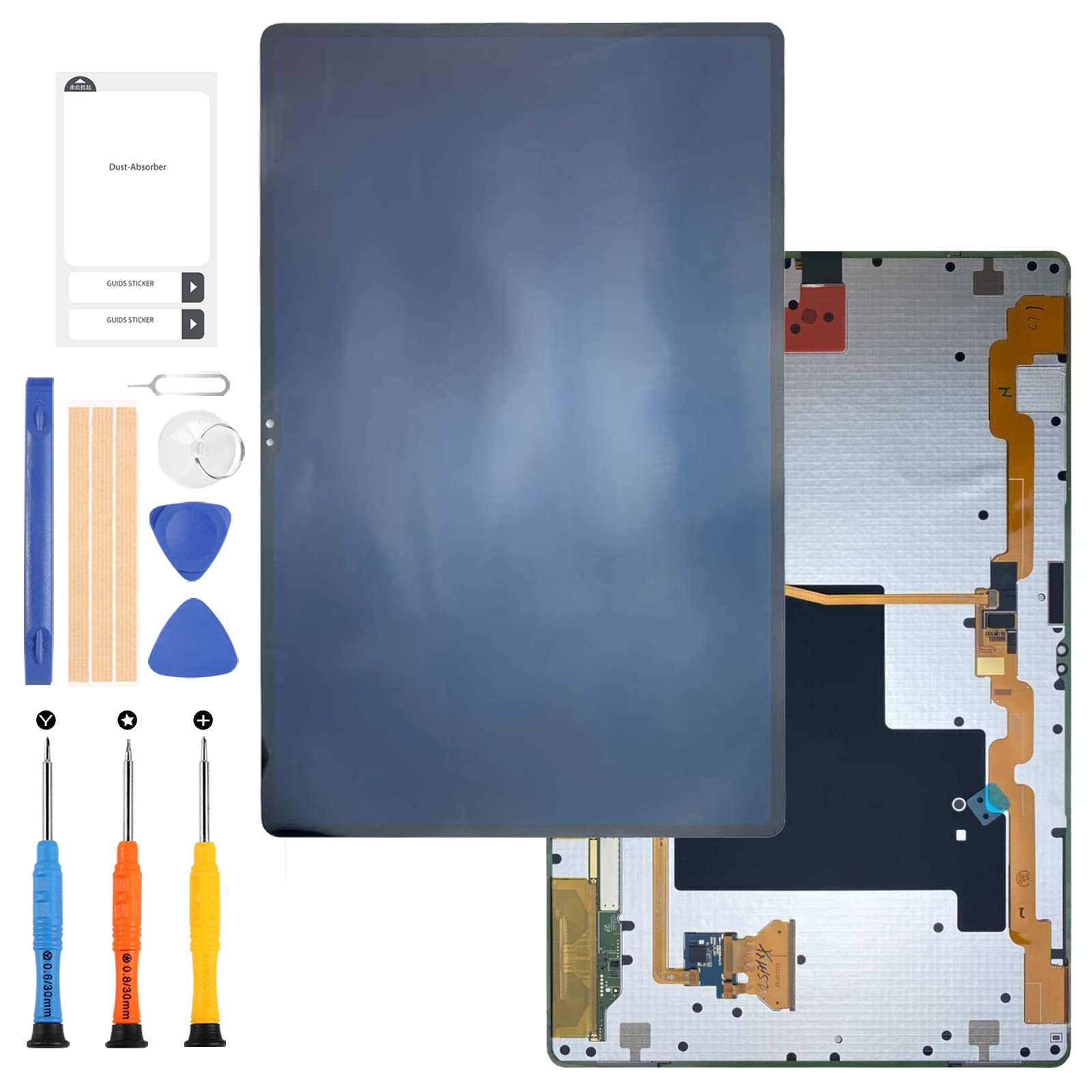 LADYSON Original For Samsung Galaxy Tab S8 Ultra Screen Replacement For Galaxy Tab S8 Ultra LCD Display SM-X900 SM-X906 SM-X906B SM-X906U SM-X906N Display Touch Screen Digitizer Assembly Black