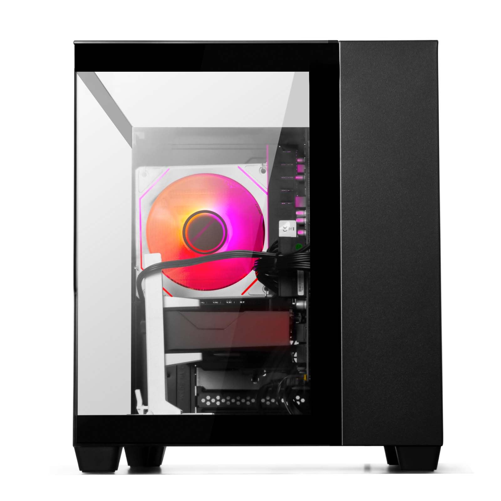 LXZ Gaming-Desktop-Computer mit Core i7-13700F, 32 GB 5600 MHz DDR5-RAM, 1TB SSD, GeForce RTX 5060-Grafikkarte – Hochleistungs-Gaming- & Design-Computer