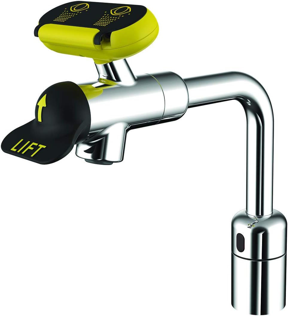 Speakman Eyesaver SEF-18100 Battery Powered Sensor Eyewash/Faucet Combination, Polished Chrome Speakman Eyesaver SEF-18100 Battery Powered Sensor Eyewash/Faucet Combination, Polished Chrome