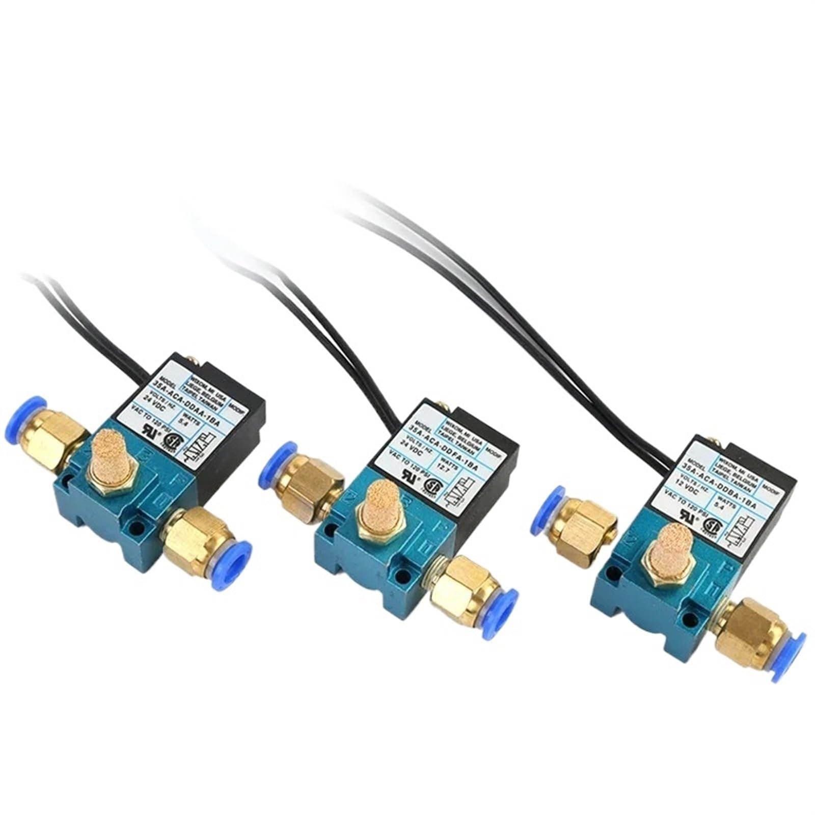 MAC 3 Port Electronic Boost Control Solenoid Valve 35A-ACA-DDBA-1BA 35A-ACA-DDFA-1BA 35A-ACA-DDAA-1BA with Brass