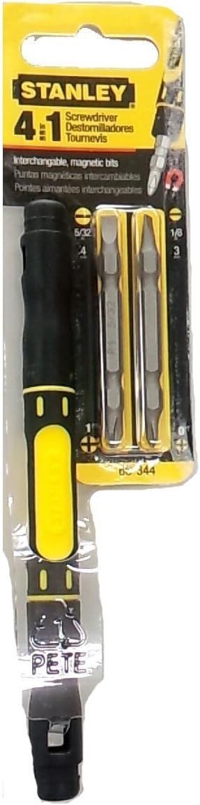 Stanley Hand Tools 66-344 4-In-1 Bi-Material Pocket Driver