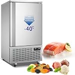 Kolice Commercial 10 Trays Blast Chiller Freezer, Chest Freezer, Shock Freezer with Food Probe,Used in Restaurant,Bakery,School,Hotel to Preserve Ice Cream,Sea Food,Chicken,Dumpling,Beef,Dessert,etc