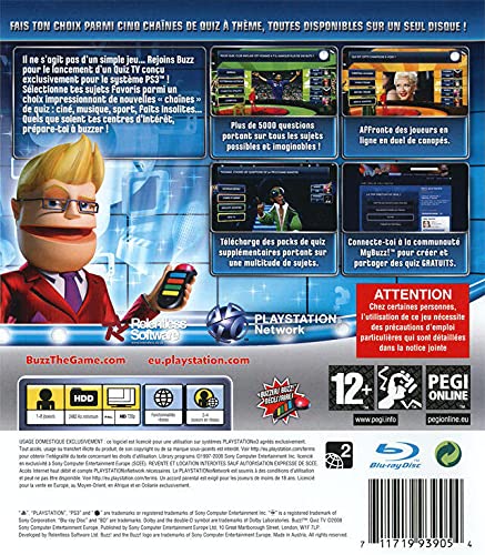 Buzz ! Quizz Tv Ps3 - vue 3