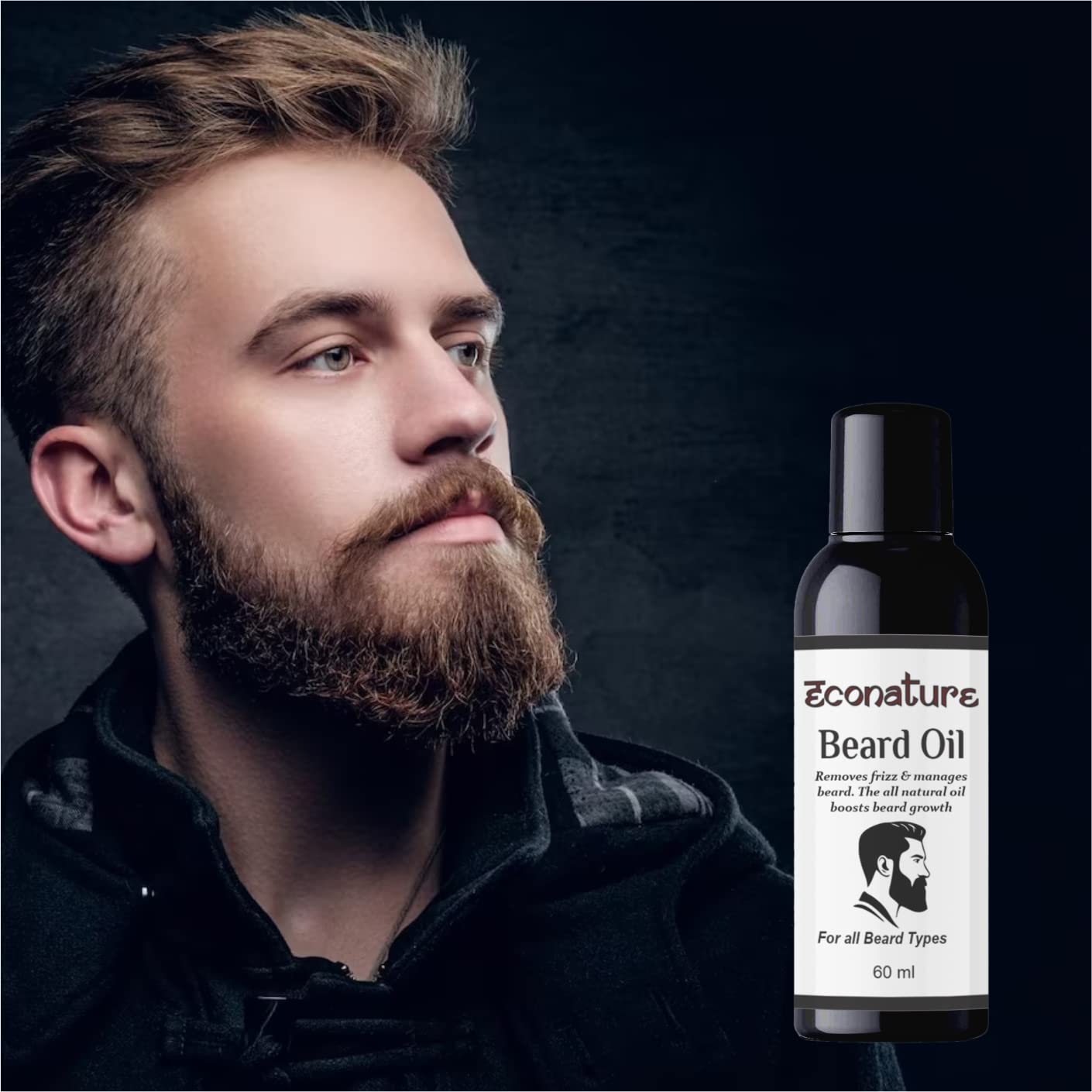 Econature Beard & Hair Growth Oil for thicker, longer beard | For patchy, uneven beard | Beard Oil for fast beard growth | Natural Hair Oil 60ml (Beard, 60ML) (B0BWYJNMM2) Amazon Price History, Amazon Price Tracker
