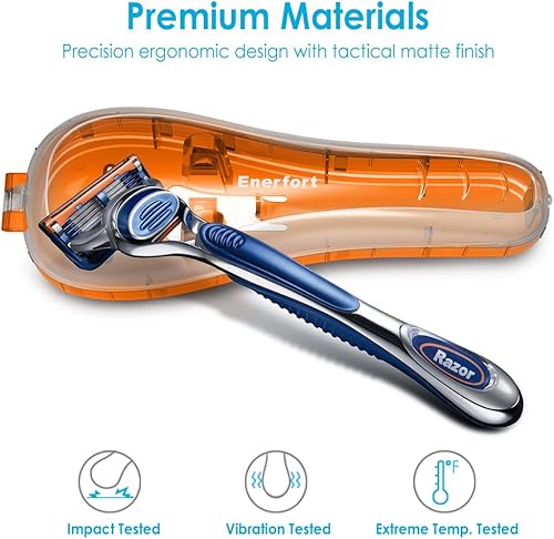 Miniatura 3 de Enerfort Razor - Funda compatible con la maquinilla de afeitar Gillette Proglide Fusion para hombre, funda protectora de viaje manual con bolsa de