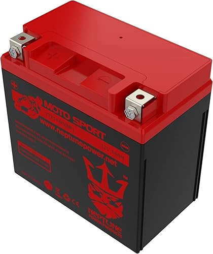 Miniatura 4 de Marca YTX14-BS (MF) Batería Recargable Reemplazo para YUASA YTX14-BS Batería Libre de Mantenimiento