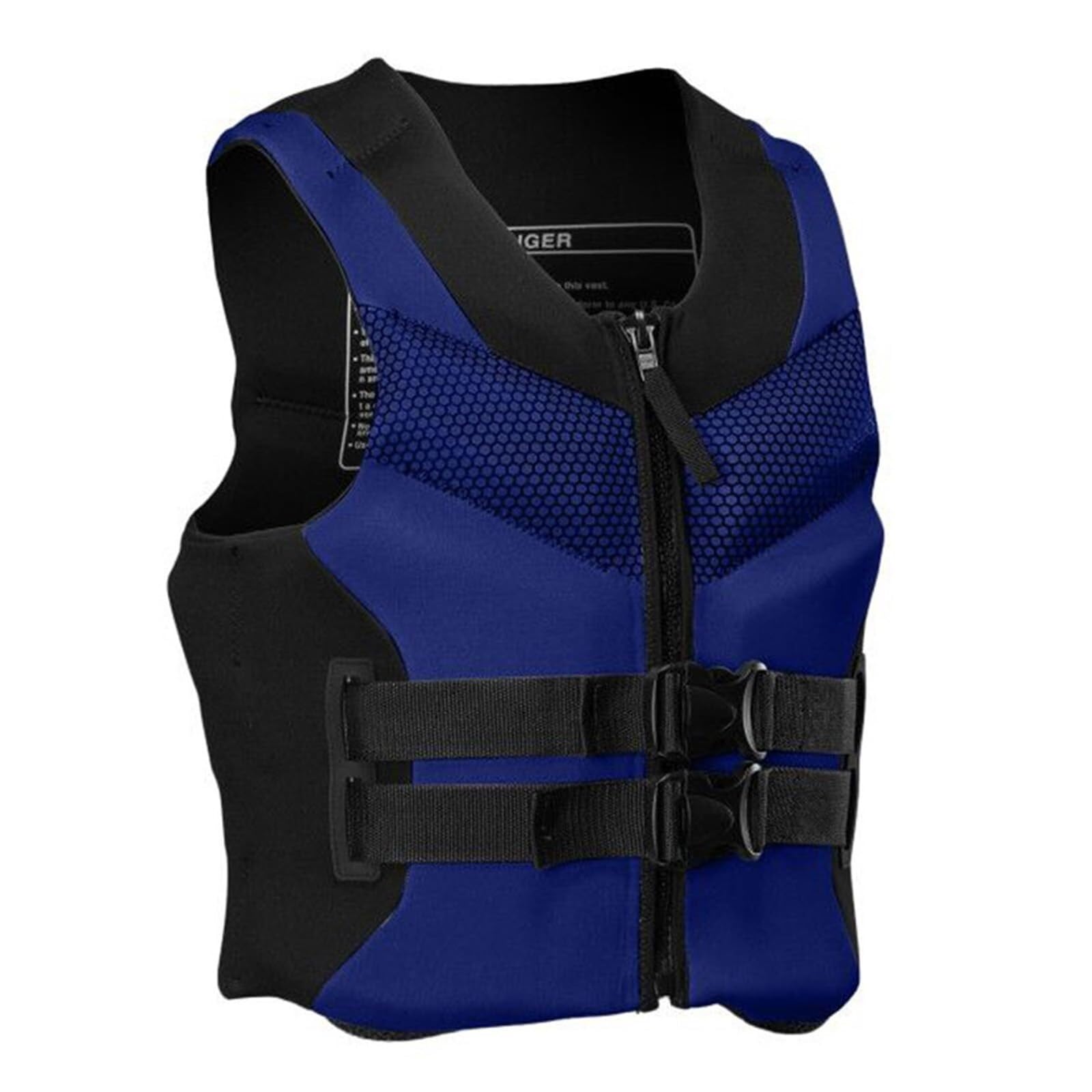 Adult Surf Vest with Zipper and Buckle, Adjustable Neoprene Surf Vest for Kayaking, Rafting, Sailing, and Water Sports Recreation(Blue,XXXXXL)