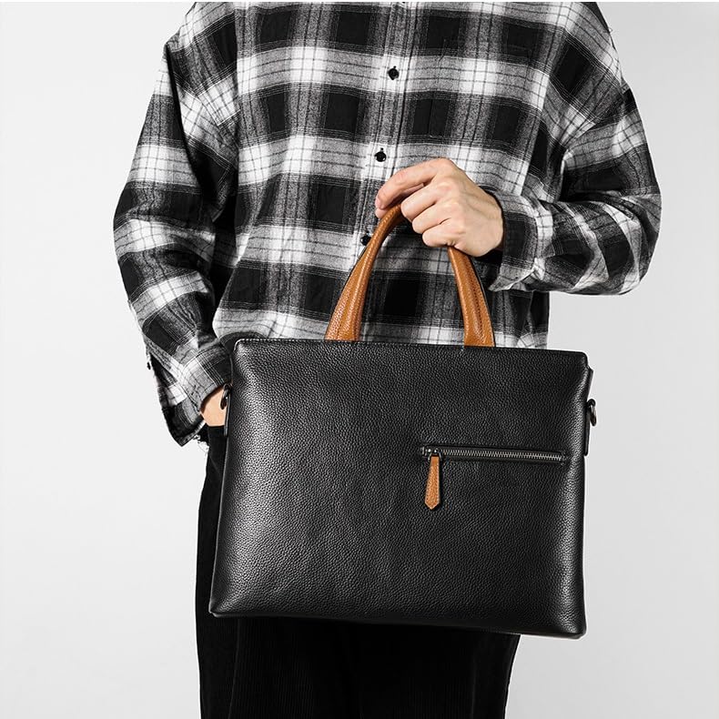 Men Handbag Office Men's Briefcase Thin Portable Bag Shoulder Crossbody Business Travel Bags3