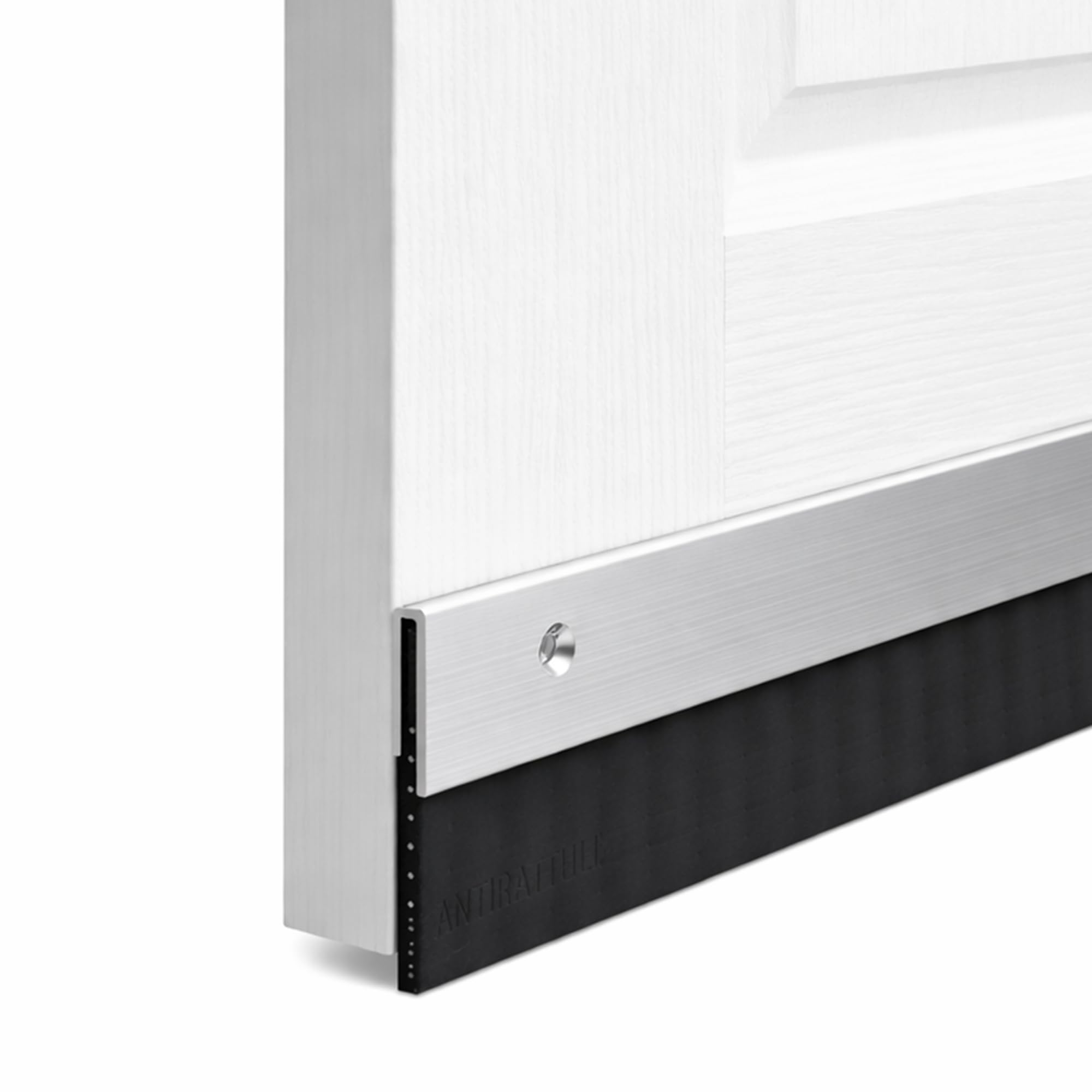 Boudin de Porte 1 m 30 mm Bas de Porte Anti Souris et Rongeurs, Profilé en Aluminium avec Joint Santoprene™ et Renfort en Fil d’Acier Inoxydable, Qualité Professionnelle