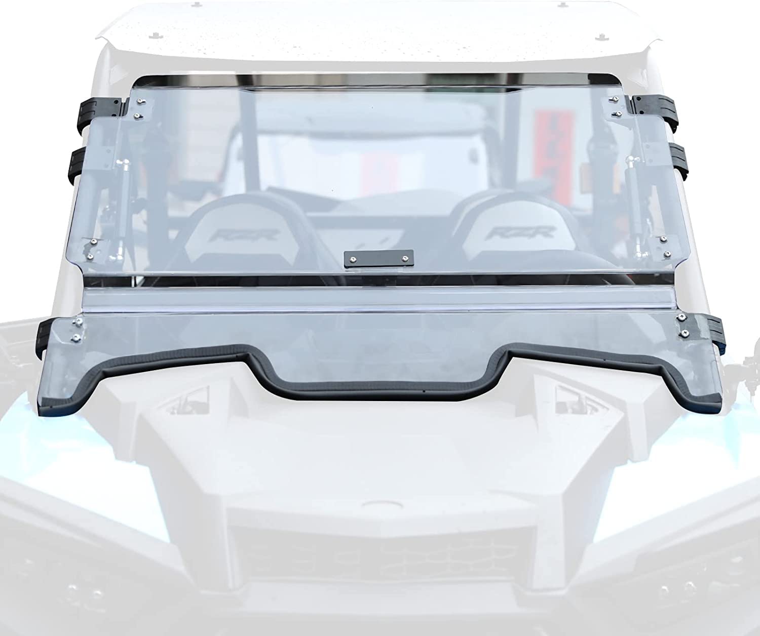 Photo 1 of A & UTV PRO 3-IN-1 Adjustable Folding Flip Windshield for 2019-2023 Polaris RZR 1000 XP/XP 4 1000 Accessories,Can be Set to Open, Vented, or Fully Closed, 250X Stronger than Glass
