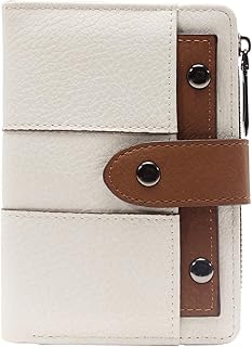 Wallet for Women Stylish - Ladies Hand Purse for Card, Cash, Coin - Small Girls Bifold Wallets (White and Brown) - 38% OFF Deal at ₹429 on Amazon | Valzo