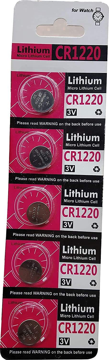 CARE CASE® Lithium CR1220 Coin Type 3V Micro Lithium Cell Battery for DVR & Watch etc (Pack of 5)-image-18