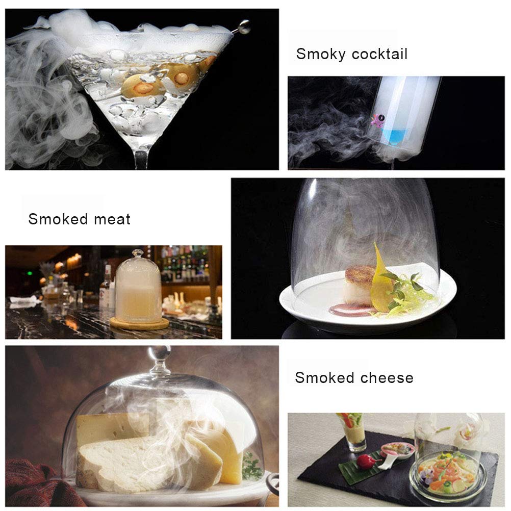 Kit Infusore Portatile per Fumo Freddo per Bevande Alimentari Affumicatore Portatile Professionale per Interni Ed Esterni per Chef o Barista, Include una Spazzola per Tubi per Segatura per