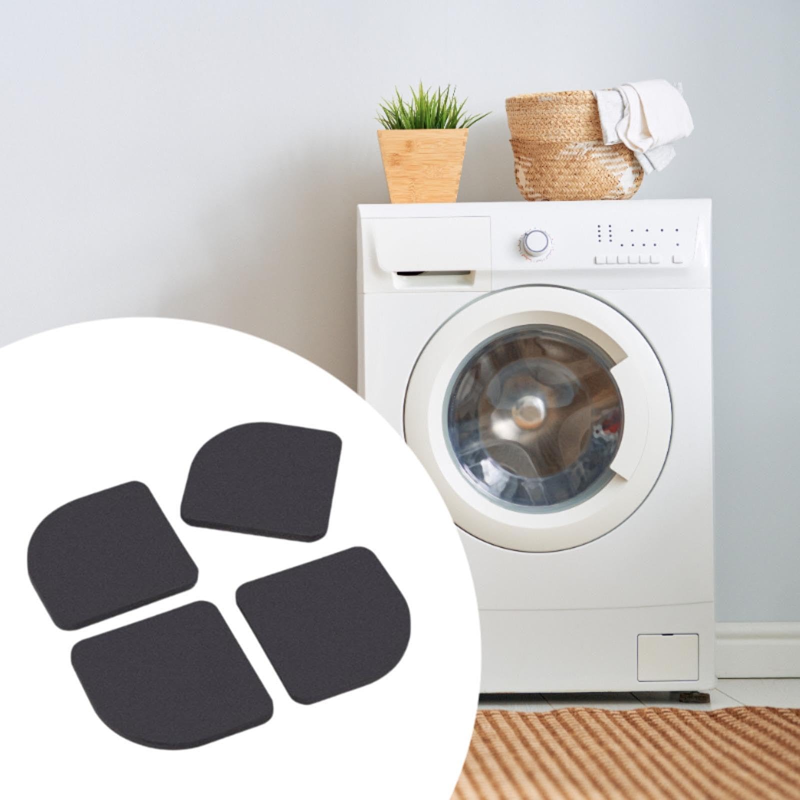 Generic Anti Vibration Pads Vibration Isolation Pads Cushion Washer Dryer Pedestals Foot Pads Washing Machine Support Mat for Fridge