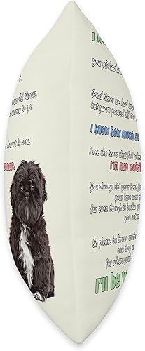 Miniatura 2 de Shih Tzu Memorial - Cojín de recuerdo para mascotas, 18 x 18 pulgadas, multicolor