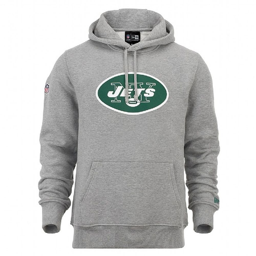 New Era - NFL New York Jets Team Logo Hoodie - Grau