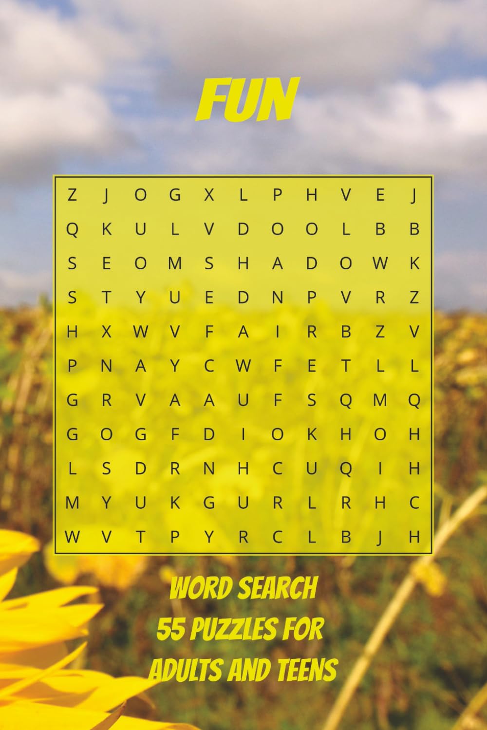 Fun Word Search 55 Puzzles For Adults and Teens