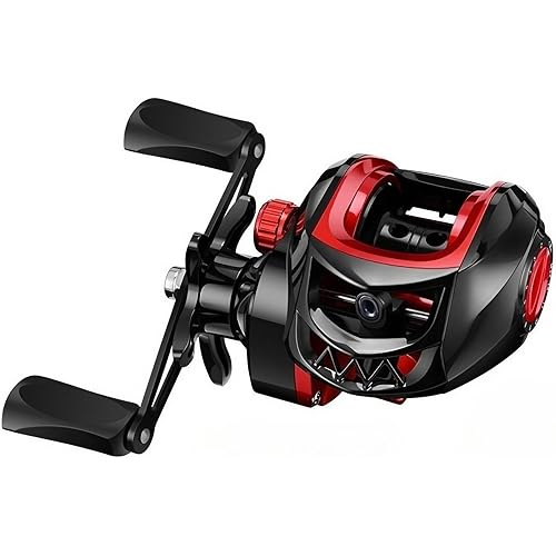 Metal + Nylon Baitcasting Reel - 7.2:1 High-Speed, Metal Spool, Dual Magnetic Brake, 8kg Drag, Long-Casting Anti-Backlash Lure Reel for Bass & Multi-Species Fishing