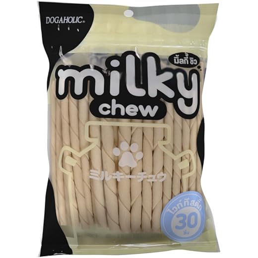 Dogaholic Milky Chews Sticks Dog Treat 30 Pieces