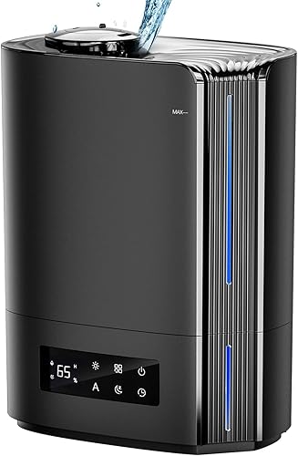 Humidificadores para dormitorio, humidificadores de niebla fría de 6 litros para habitación grande para plantas, humidificador de aire TABYIK con