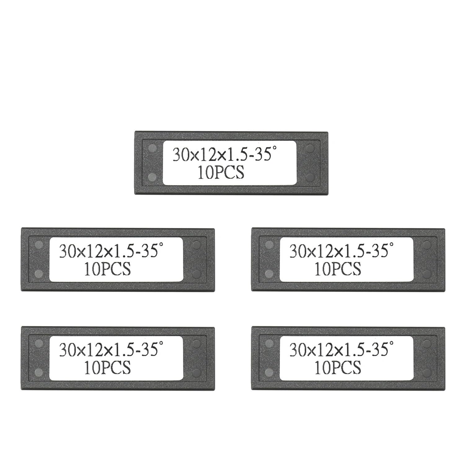 Plaquettes de Remplacement en carbure Lames de Coupe en carbure 30 x 12 x 1,5 mm, 1,18 Pouce, 50 pièces, Lames de Rechange for Fraises à défoncer
