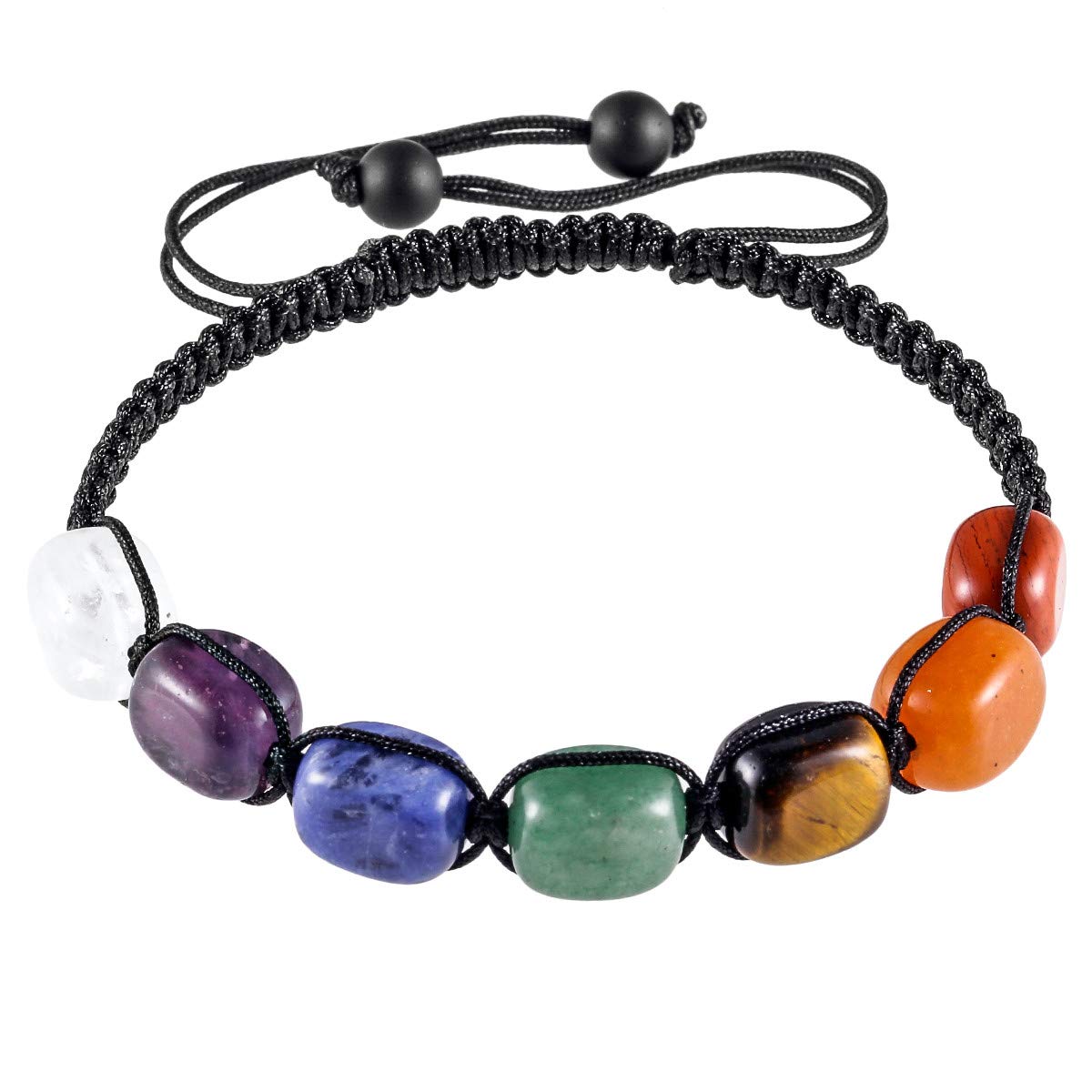 See full amazon price history chart for TUMBEELLUWA Adjustable Healing 7 Chakra Braided Crystal Stone Bracelet Oblong Beads Light Weight Reiki Bangle for Yoga and Meditation, Stone, 7 chakra stone TUMBEELLUWA Adjustable Healing 7 Chakra Braided Crystal Stone Bracelet Oblong Beads Light Weight Reiki Bangle for Yoga and Meditation, Stone, 7 chakra stone (B08CHCYFH4) Amazon Price History, Amazon Price Tracker