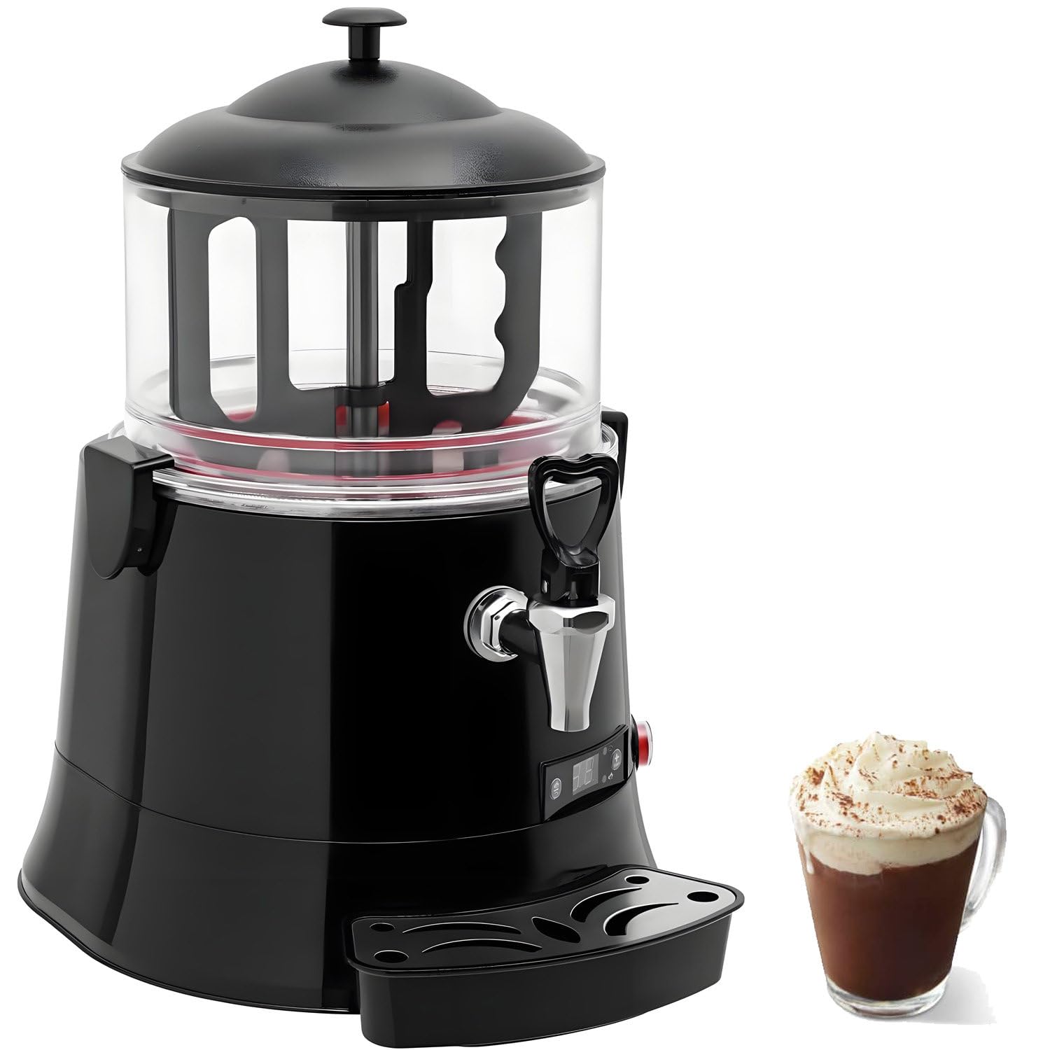 Commercial Hot Beverage Warmer 400W with Precision Temp Control Black-5L