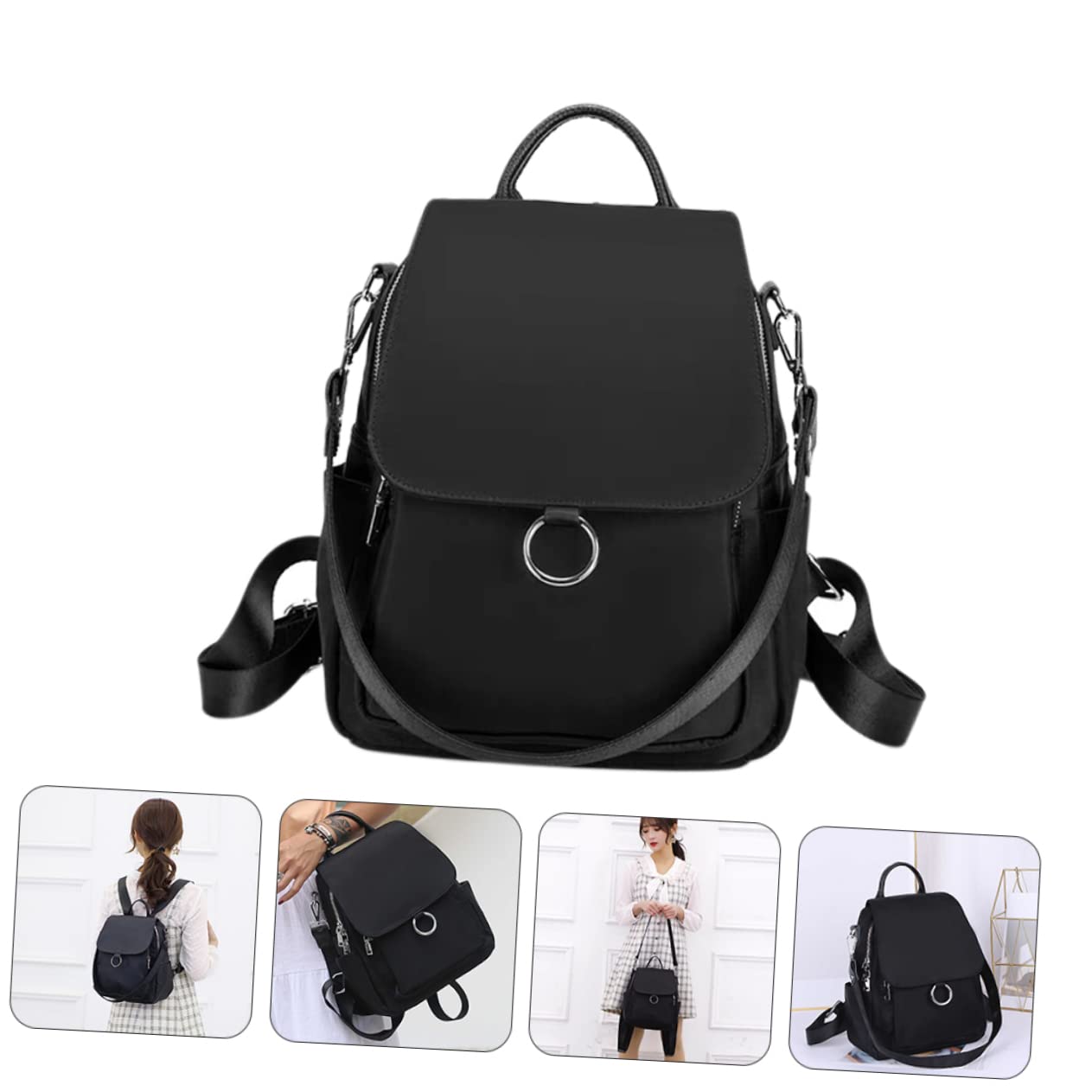 Mochila Bolso De Hombro Bolsa para La Escuela Bolsos Bandolera Mujer Bolsa De Viaje para Mujer Señoras Bolsos De Hombro Bolsa De Almacenamiento Trabaja Casual Poliéster