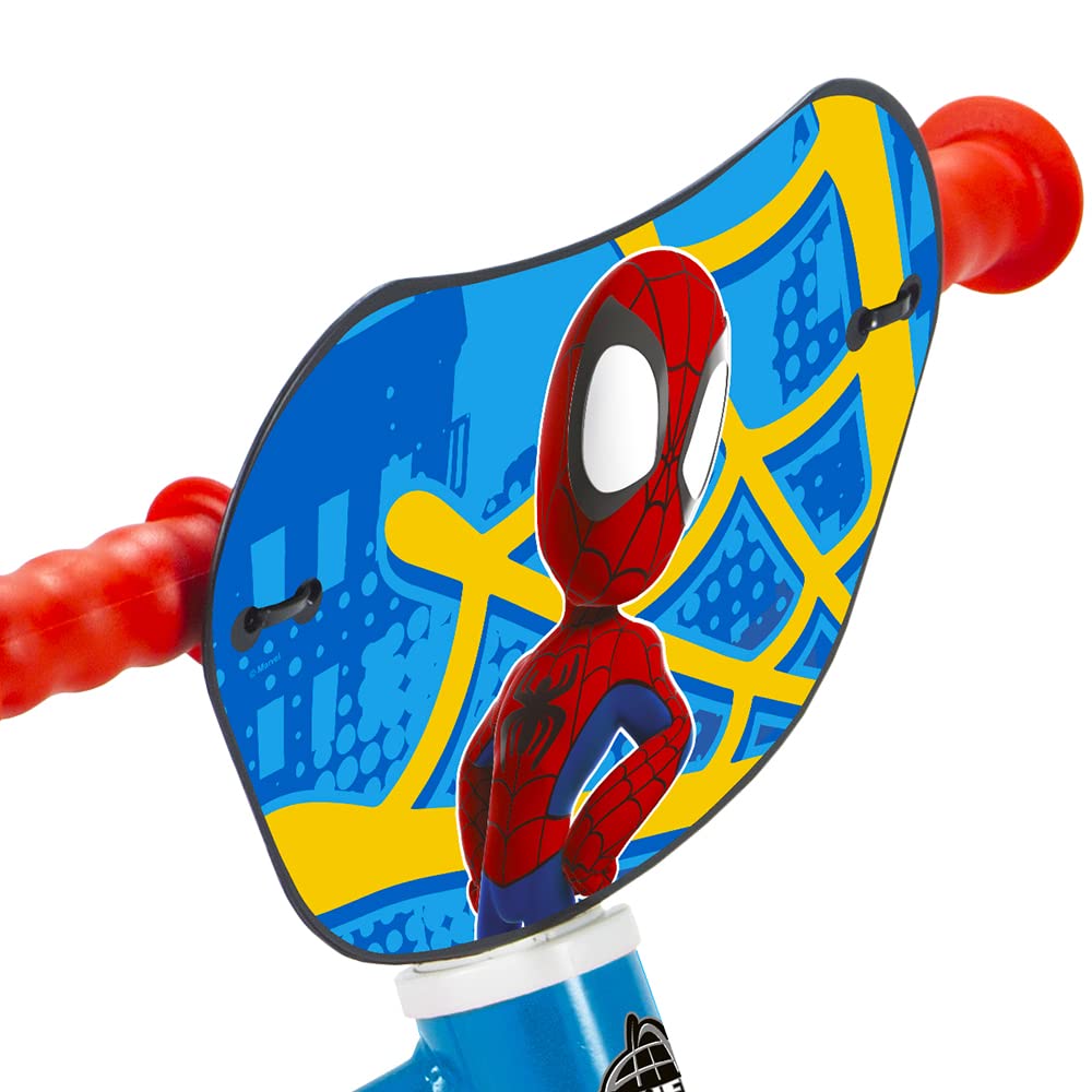 Marvel bicicletta senza pedali Spidey. Bici pedagogica Uomo Ragno. Bici senza pedali piccolo Spiderman. Misura unica. Indicata per bambini di 2-3 anni. Portata max 20kg. Licenza ufficiale Marvel. Blu