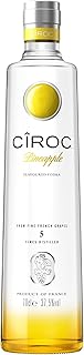 Ciroc Pineapple Flavoured Vodka | 37.5 vol | 70cl | Tropical Taste | Infused with Natural Flavours of Fresh Crushed Pineapple | For a Mixed Drink or Cocktails| Distilled 5 Times