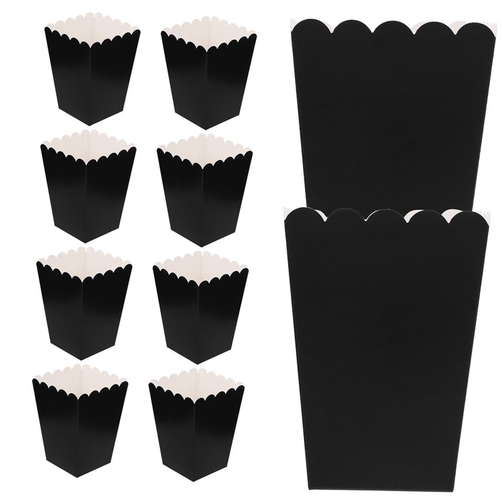 ABOOFAN Contenitori Per Snack Scatole Da 100 Pezzi Scatola Di Popcorn Tazze Di Patatine Fritte Scatole Di Patatine Fritte Secchielli Per Popcorn Pacco Cartoncino Bianco Cibo